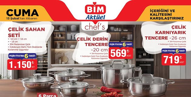 Bim 13 Şubat 2026 Aktüel Kataloğu Bim 13 Şubat 2026 Aktüel Kataloğu