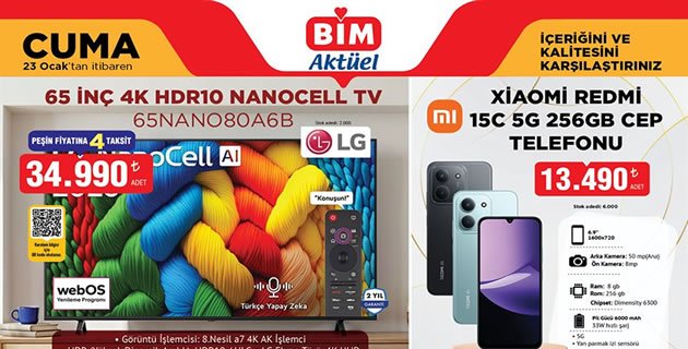 Bim 23 Ocak 2026 Aktüel Kataloğu