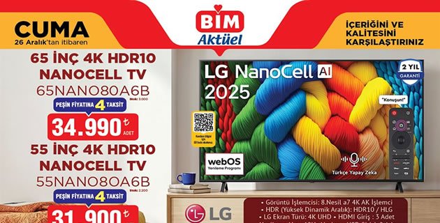 Bim 26 Aralık 2025 Aktüel Kataloğu