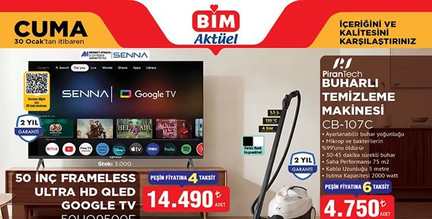 Bim 30 Ocak 2026 Aktüel Kataloğu Bim 30 Ocak 2026 Aktüel Kataloğu