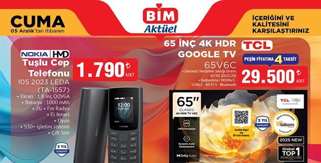 Bim 5 Aralık 2025 Aktüel Kataloğu