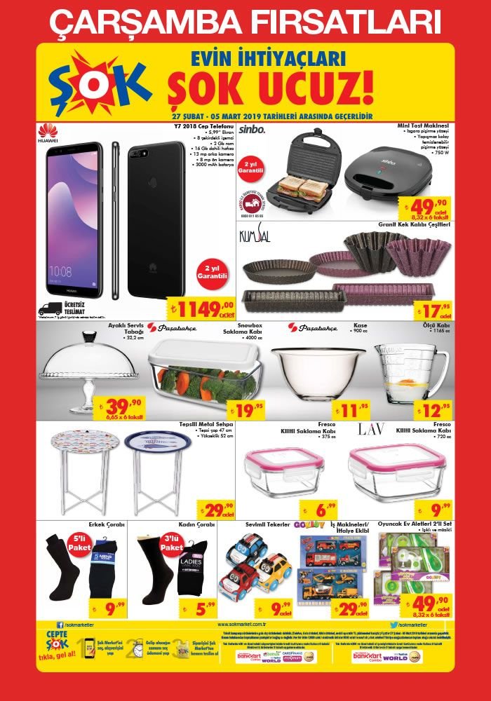 Şok 27 Şubat 2019 Aktüel Ürünler Kataloğu